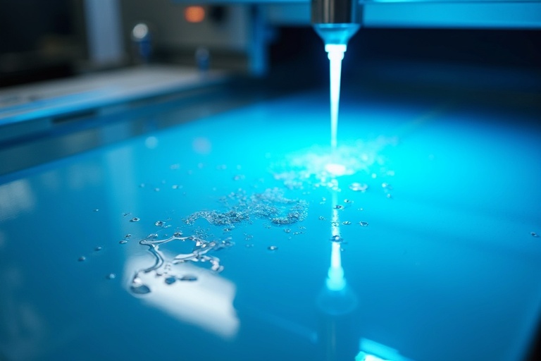 水圧転写作業風景