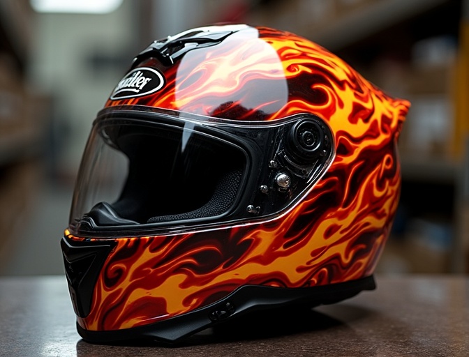 ヘルメット 施工後